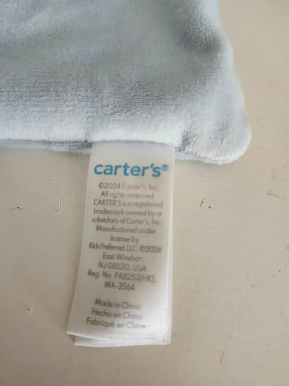 Carter's Baby Puppy Cuddle Plush Blue Lovey